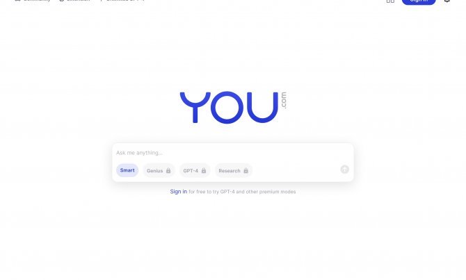 You