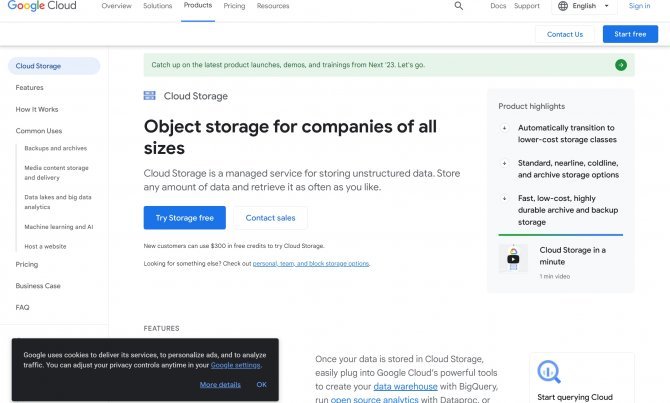 Google Storage