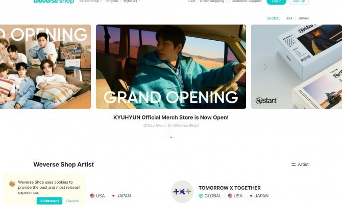Weverse Shop