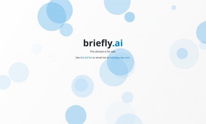 Briefly