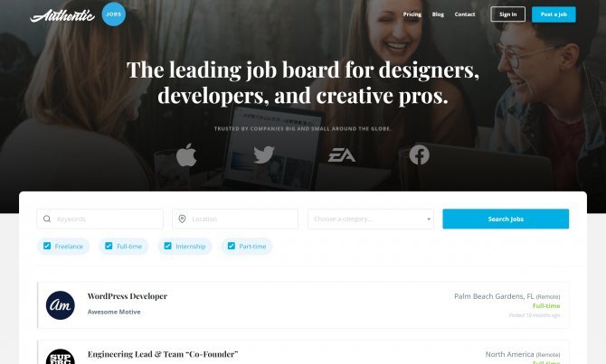 Authentic Jobs